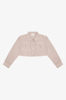Corduroy Raw Cropped Jacket