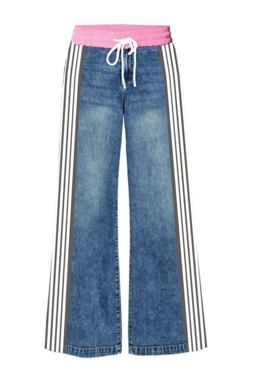 Denim Track Pant