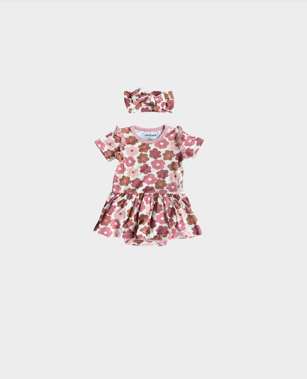 Retro Bloom Bodysuit Dress