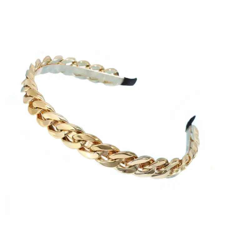 Glam Gold Chain Headband
