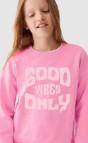 Light Pink Good Vibes Only Sweatshirt
