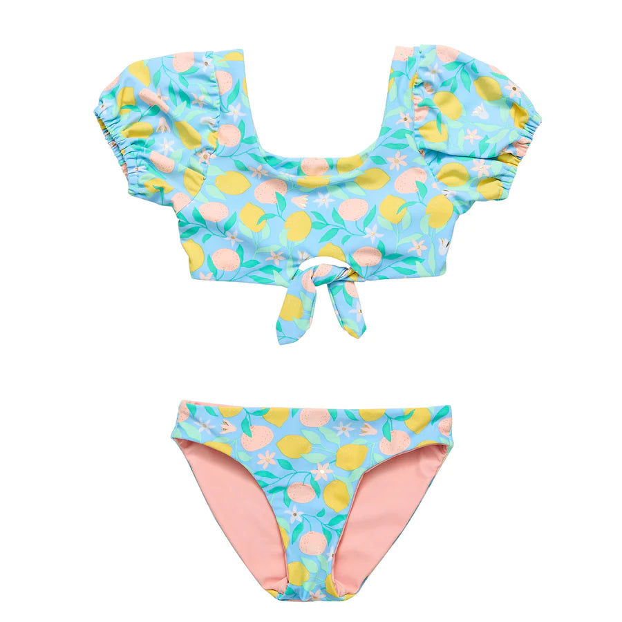 Lemon Drops Knot Front Bikini