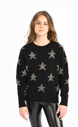 Metallic Star Sweater