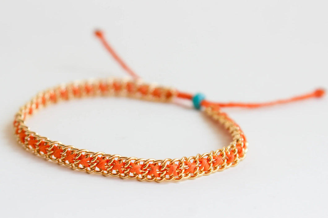 Orange Stacker Bracelet