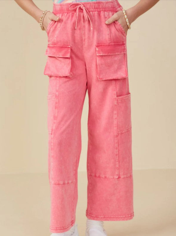 Pink Cargo Pocket Pant