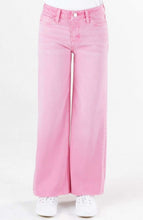 Load image into Gallery viewer, Pink Crop Wide Leg Jean
