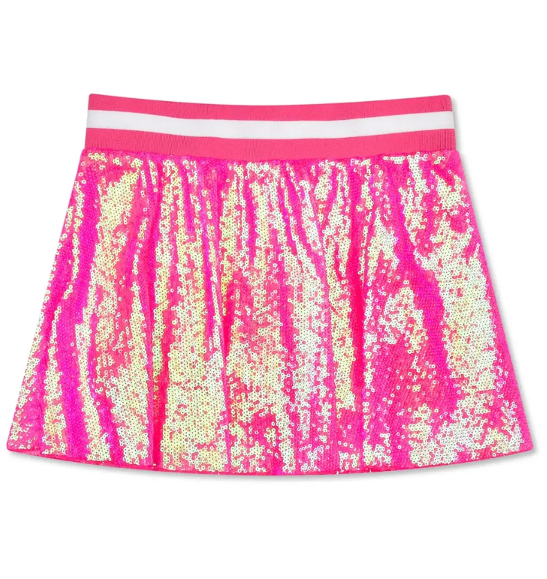 Pink Sequin Skort