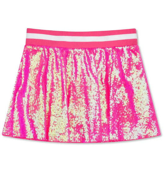 Pink Sequin Skort