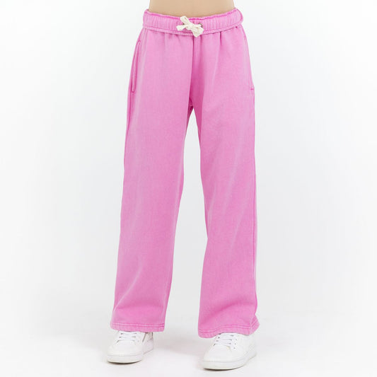 Pink Washed Fleece Sweatpant