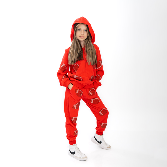 Sequin Football Jogger Pant