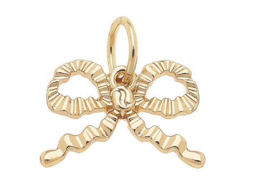 Ruffled Bow Charm