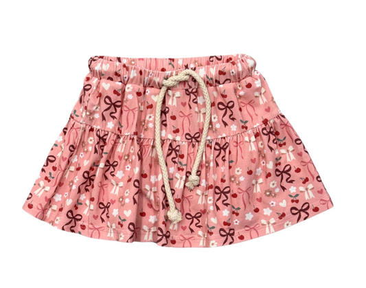Bow Cherry Skort