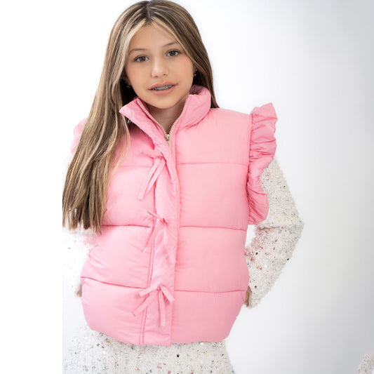 Pink Ruffle Vest