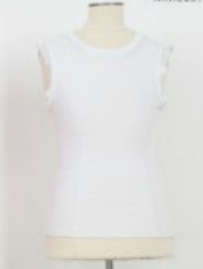 White Ruffle Tank
