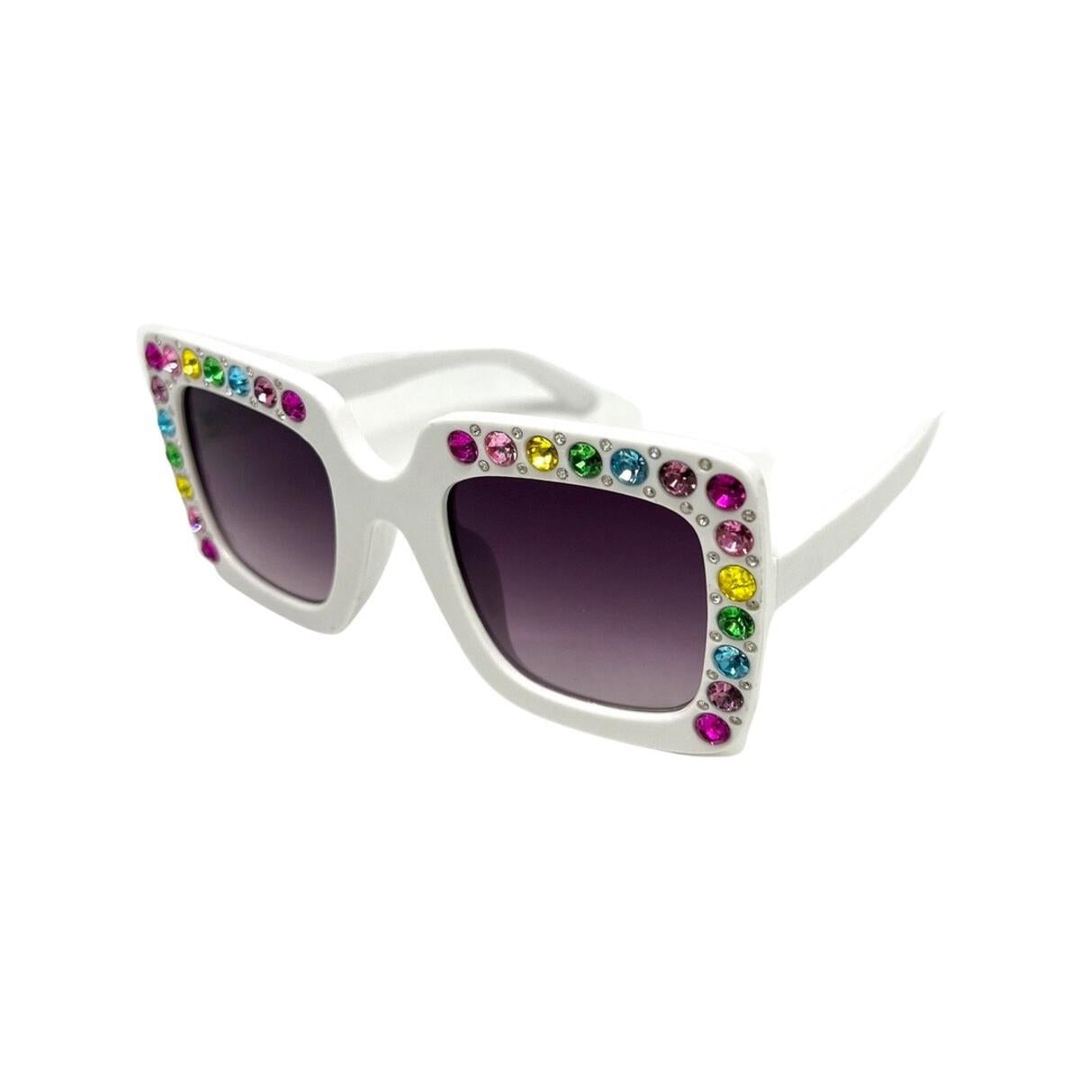 Square Crystalized Sunglasses