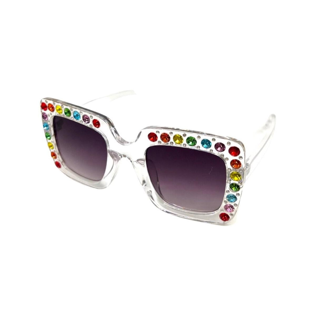 Square Crystalized Sunglasses