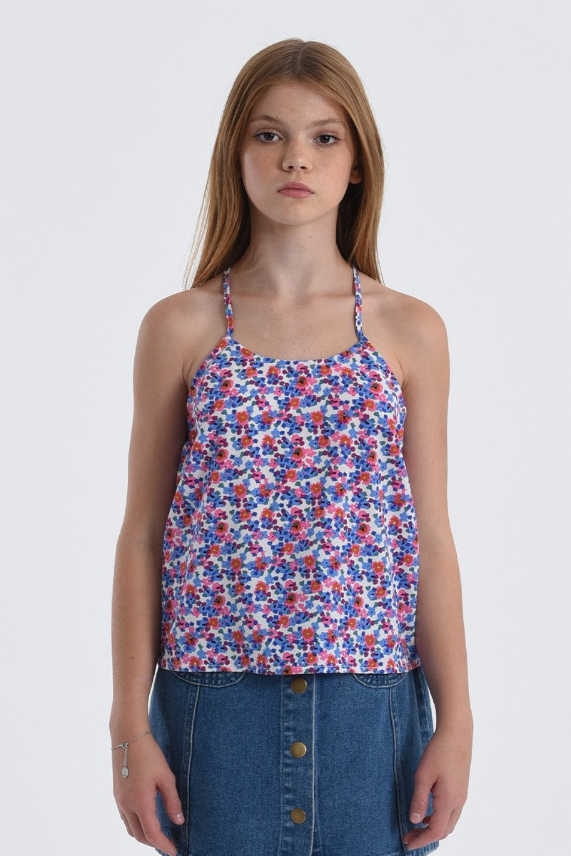 Floral Woven Tank Top