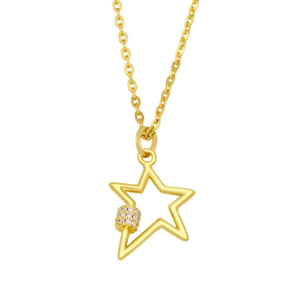 Star Lock Necklace