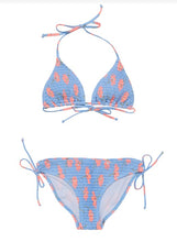 Load image into Gallery viewer, Beach Bloom Shirred Triangle Swimsuit
