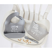 Load image into Gallery viewer, Gray Silicone Feeding Set
