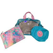 Load image into Gallery viewer, Happy Tie Dye Cosmetic Bag Trio
