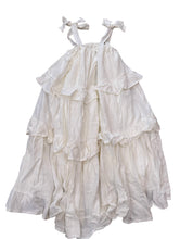 Load image into Gallery viewer, White Tiered Ruffle Mini Dress
